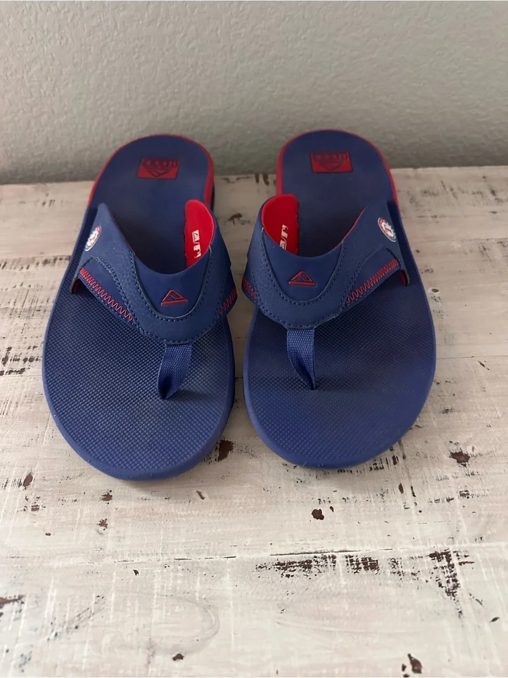 Reef Texas Rangers MLB Flip Flops Men’s 13 Bottle Opener Sandals